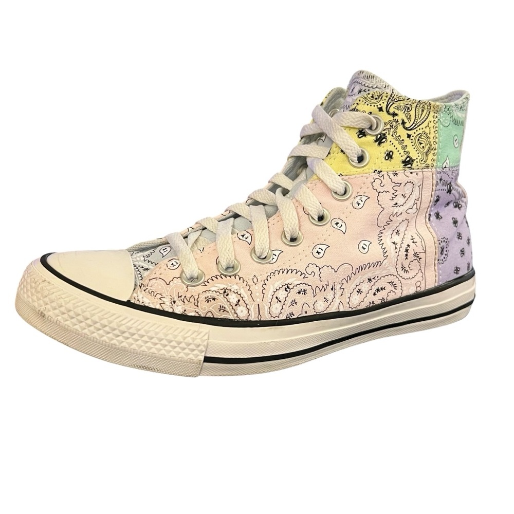 Converse Chuck Taylor All Star High-Top Pastel Bandana Sneaker Womens Paisley - Picture 7 of 13
